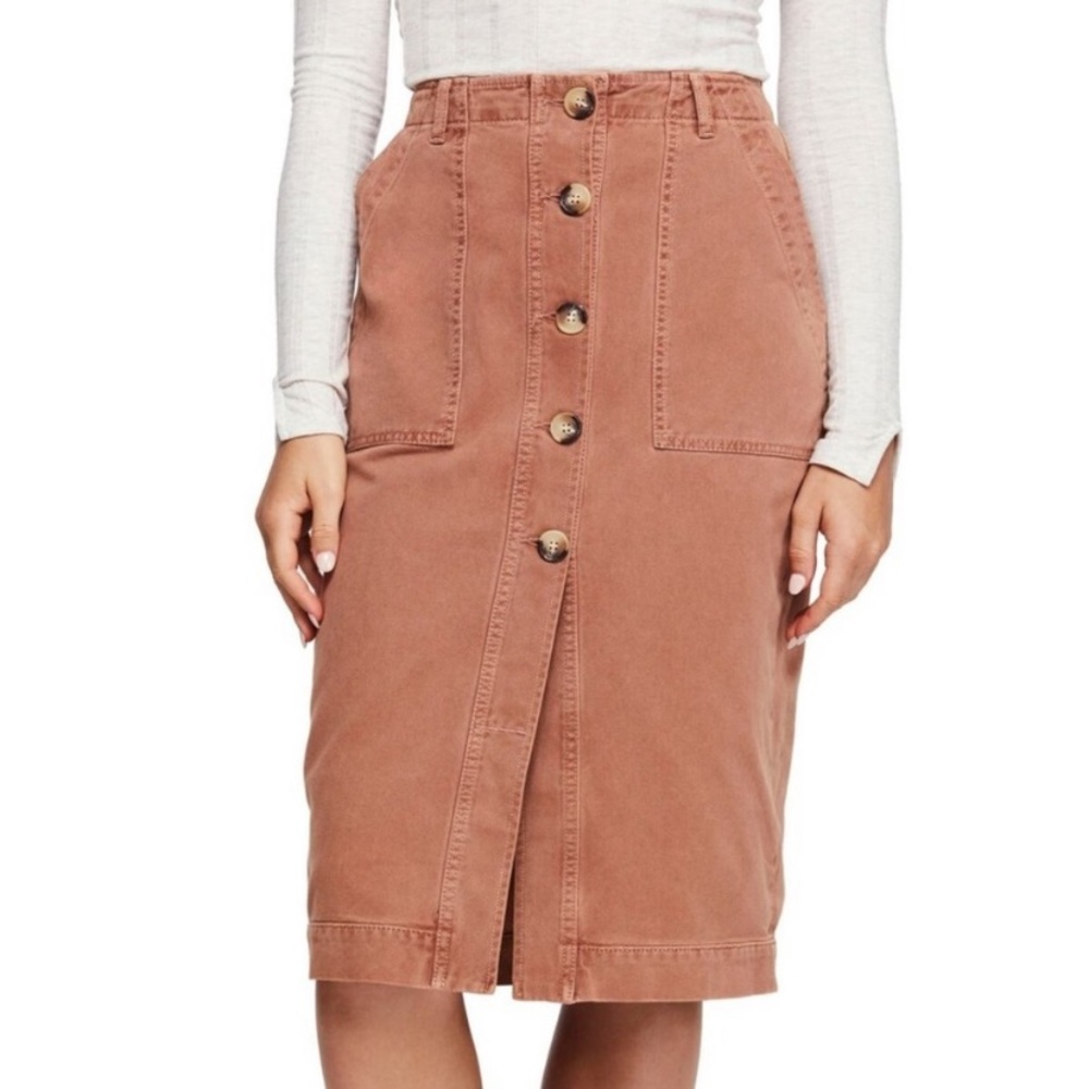 Free People Midi Skirt